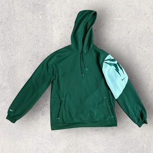 Nike Men’s L Large Kobe Bryant Sweatshirt NikeFIT Therma Hoodie Green Mamba Logo